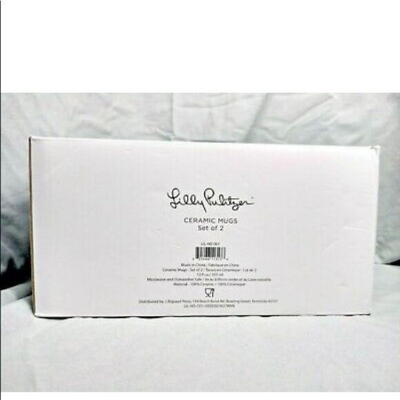 Lilly Pulitzer “High Maintenance” Set of Two Coffee Mugs! - Picture 5 of 6